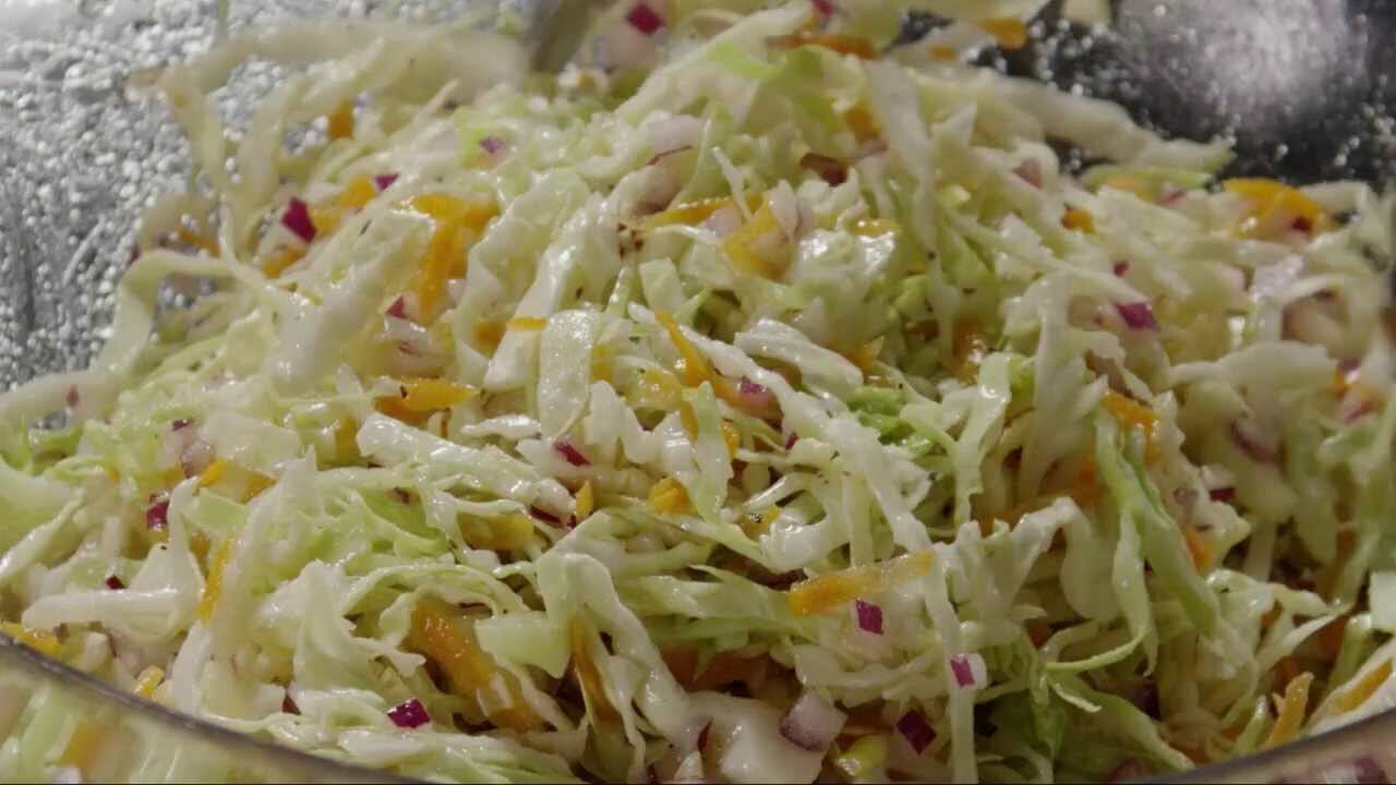 is coleslaw made from raw cabbage