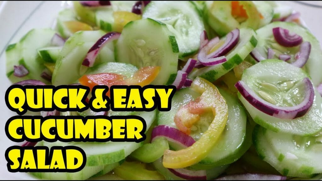 HOW TO MAKE CUCUMBER SALAD | EASY CUCUMBER SALAD RECIPE - Viva Recipes