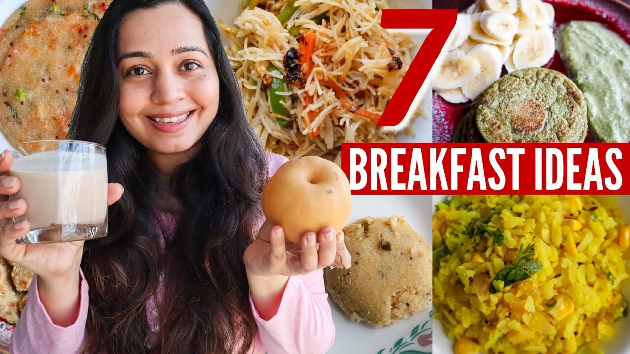 7 INDIAN BREAKFAST IDEAS (vegetarian) for the week | Healthy Indian ...