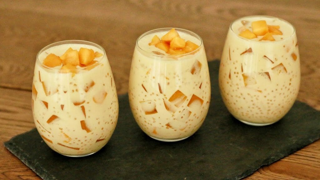 Mango Sago Dessert Recipe | Mango Tapioca Recipe - Viva Recipes