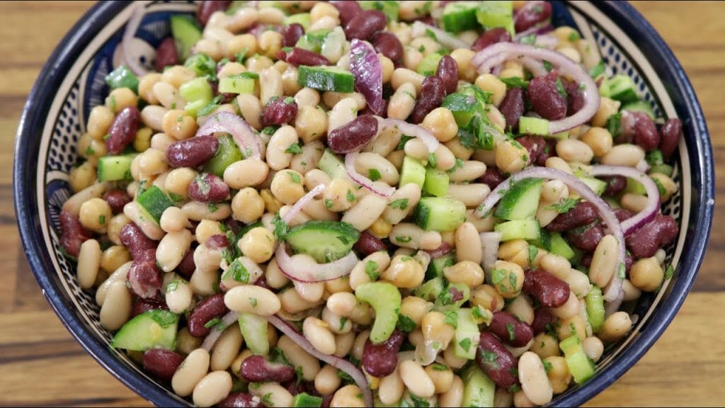 Three Bean Salad Recipe - Viva Recipes