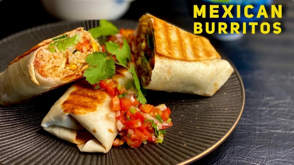 Mexican Veg Burritos Recipe | How To Make Burrito | Homemade Burritos ...