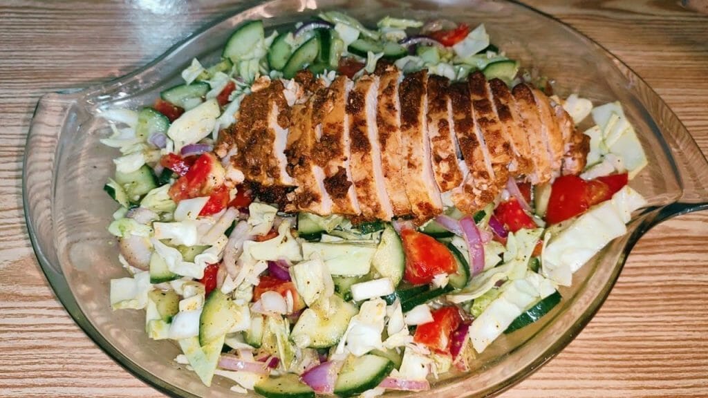 Recipe for Healthy Garlic Chicken Salad (Ideal for Weight Loss) - Viva ...