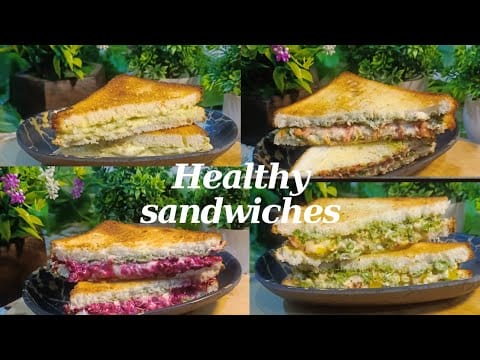 Healthy 4 Types Sandwich Recipes to Pack for Work | Healthy Lunch Ideas ...